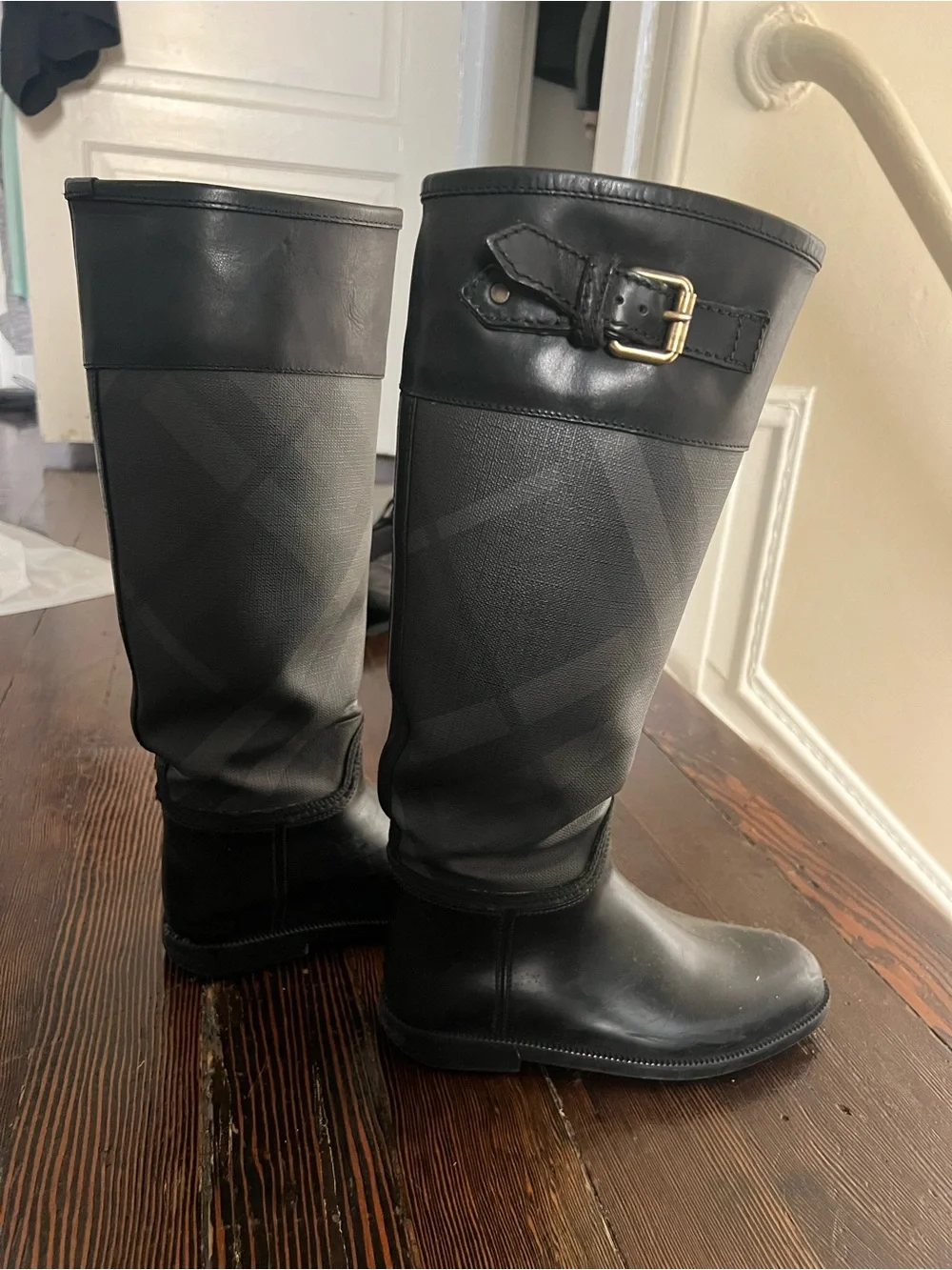 Burberry Rain Boots with Buckle